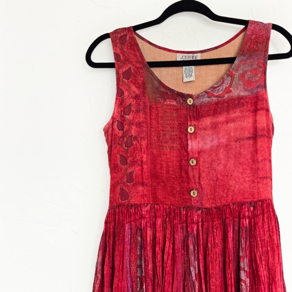 Vintage Red Sleeveless Dress